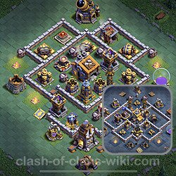 Best Builder Hall Level 9 Anti Everything Base with Link - Copy Design 2023 - BH9, #68