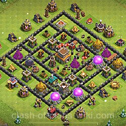 Base plan (layout), Town Hall Level 8 for trophies (defense) (#1357)