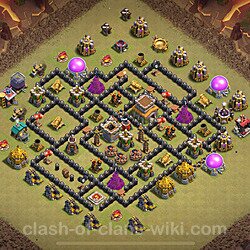 Base plan (layout), Town Hall Level 8 for clan wars (#1567)